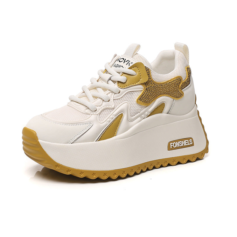 Women's Small Dad Fashionable Mesh Breathable Platform Women's Casual Shoes