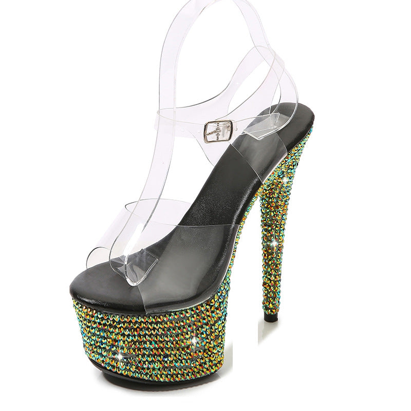 Graceful Comfortable Classic Rhinestone Yuan Cm Heels