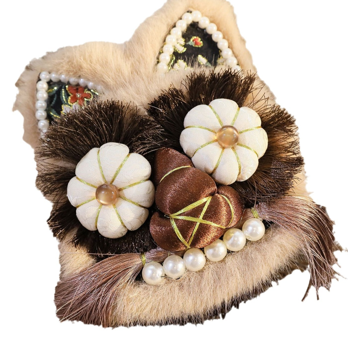 Beautiful Culture Handmade Chinese Tiger Head Casual Shoes