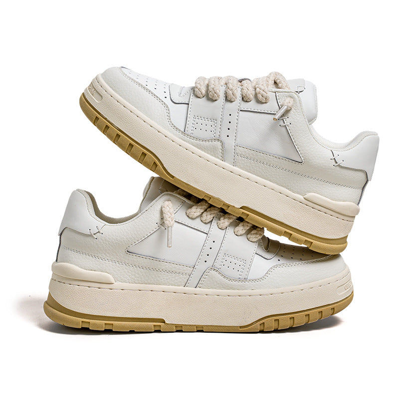 Men's Spring Platform Trendy Retro Pang Ding Height Sneakers