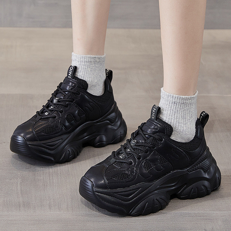 Women's Dad White Thick Bottom Sports Casual Shoes