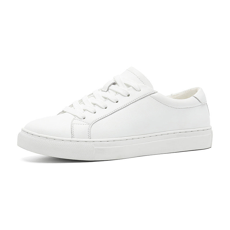 Men's Bottom White Genuine Plus Size Widened Men's Shoes
