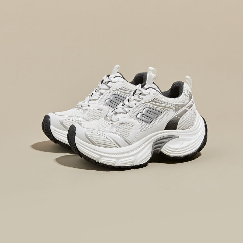 Women's Dad Summer Mesh Breathable Retro Lightweight Height Sneakers