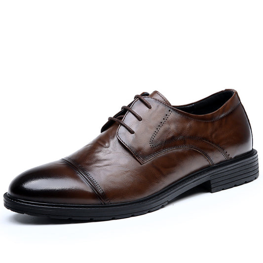 Men's Top Layer Business Official Comfortable Elegant Leather Shoes