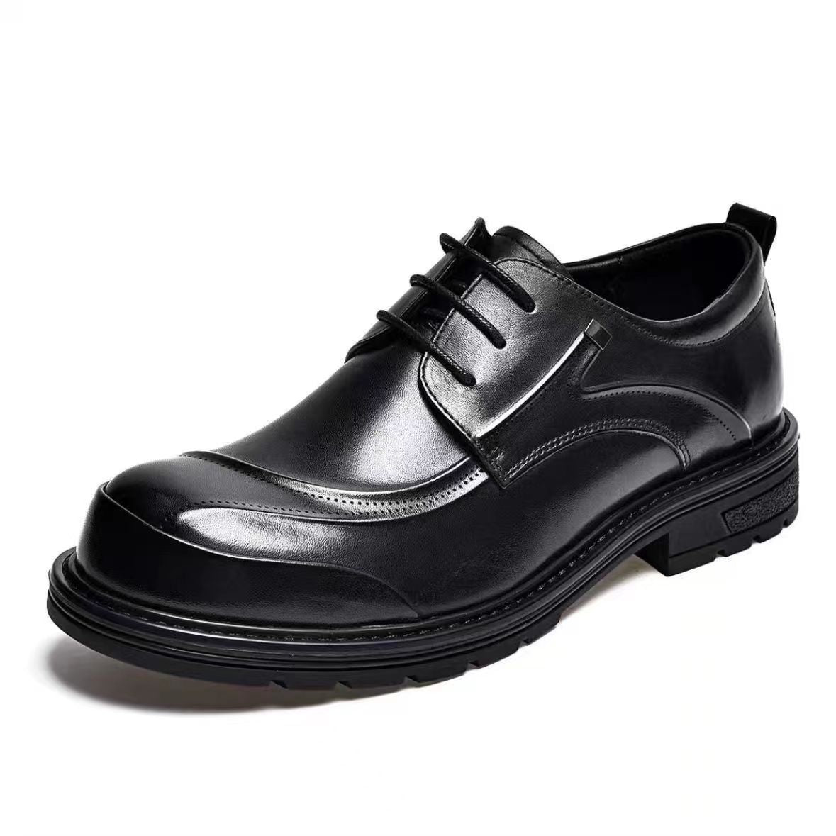 Men's Hole Genuine Formal Wear Hollow Breathable Men's Business Leather Shoes