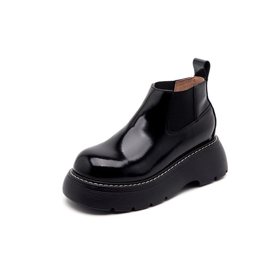 Women's Genuine Platform Height Increasing Insole Chelsea Boots