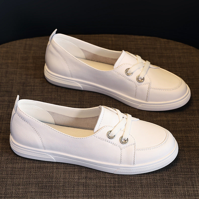 Female Versatile Flat Pumps First Layer Sneakers