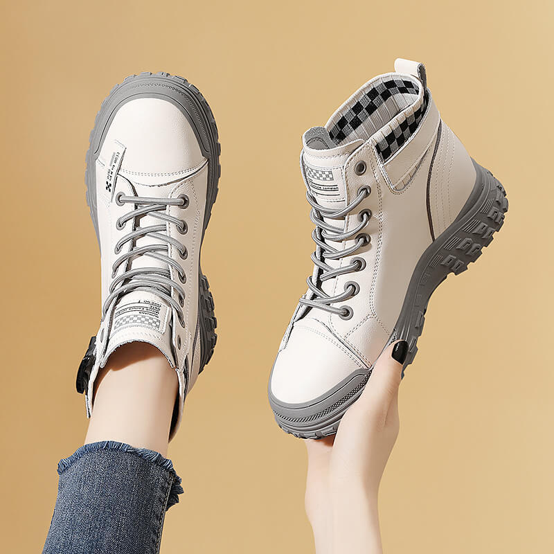 Women's Ankle Thick Bottom Breathable Soft Martin Sneakers