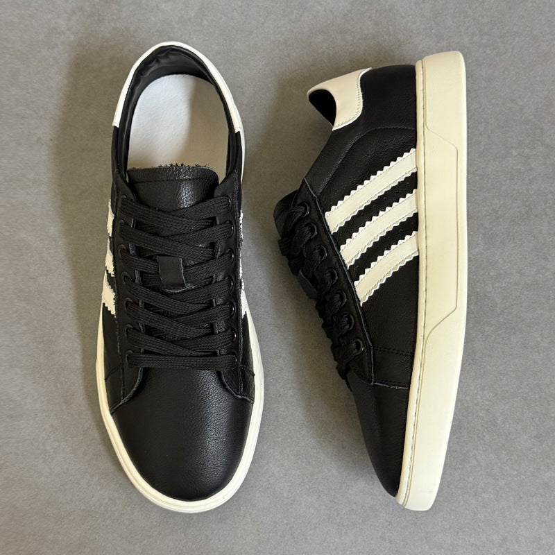 Men's Summer White Thin Breathable Flat German Sneakers