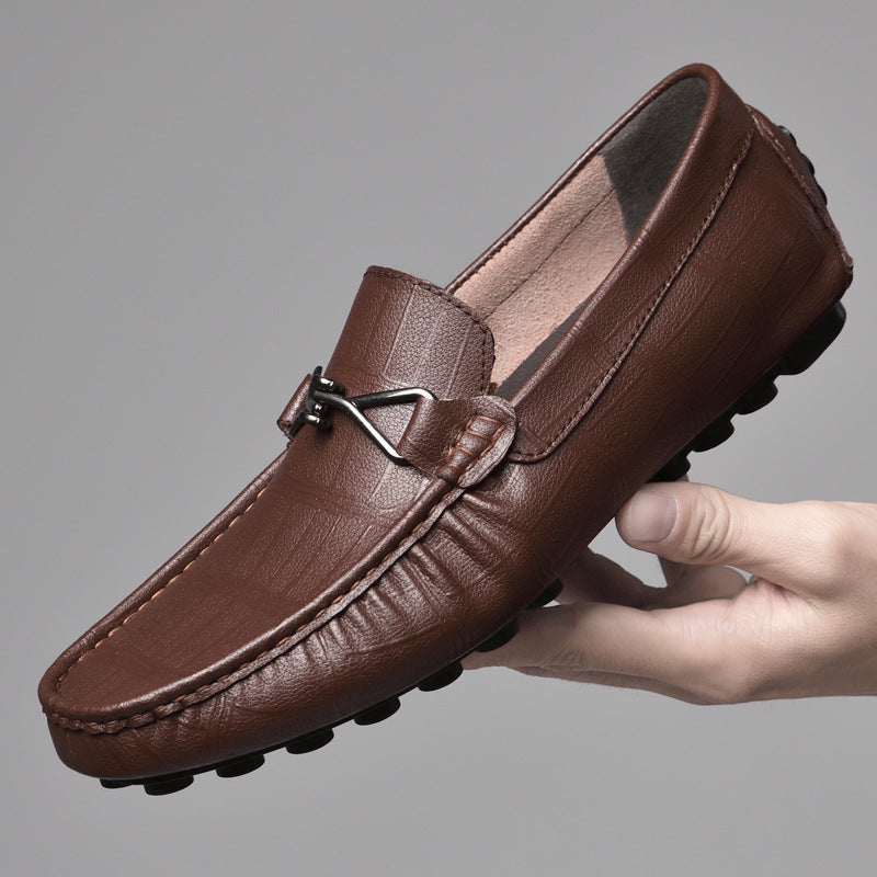 Men's Slip-on Height Increasing Insole Driving Spring Loafers