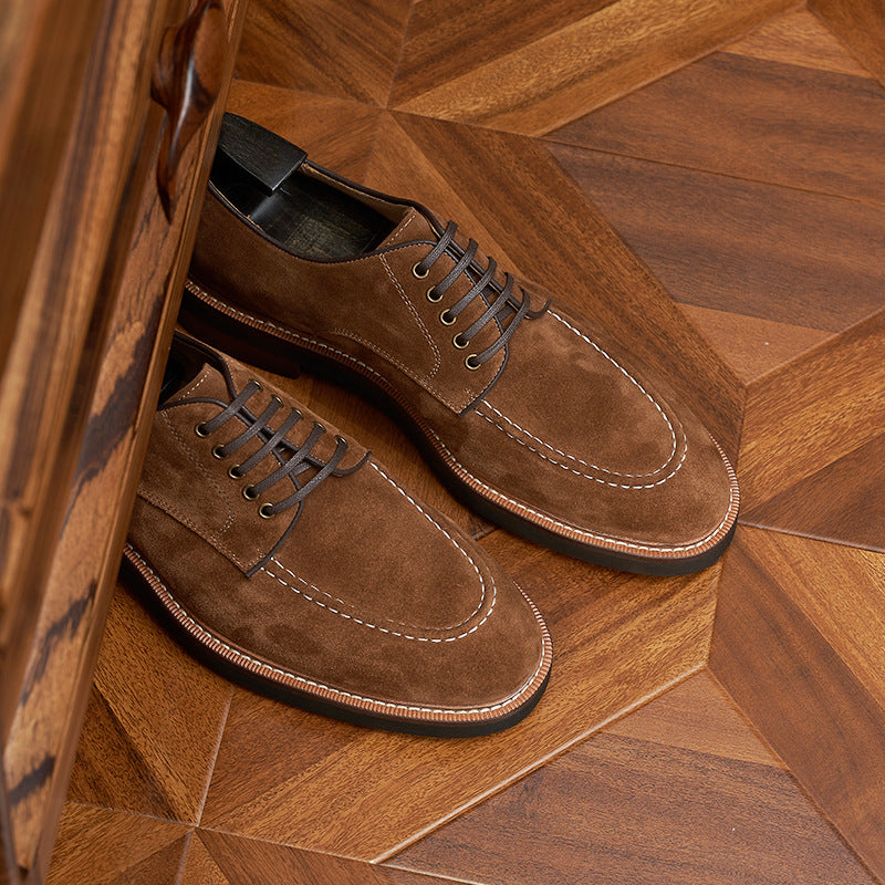 Men's Autumn Suede Business British Formal Wear Leather Shoes