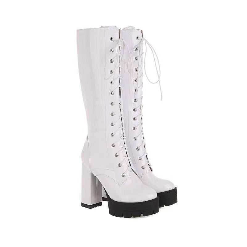Women's Knight Plus Size Super High Front Boots