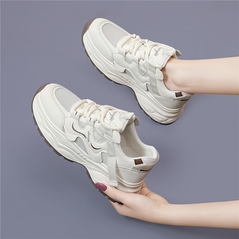 Simple Mesh Running Lightweight Breathable Soft Back Women's Sports Shoes
