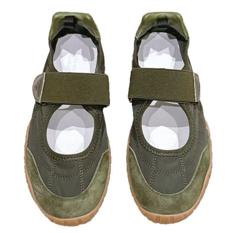 Women's Toe Mary Jane Fashion Velcro Shallow Sneakers