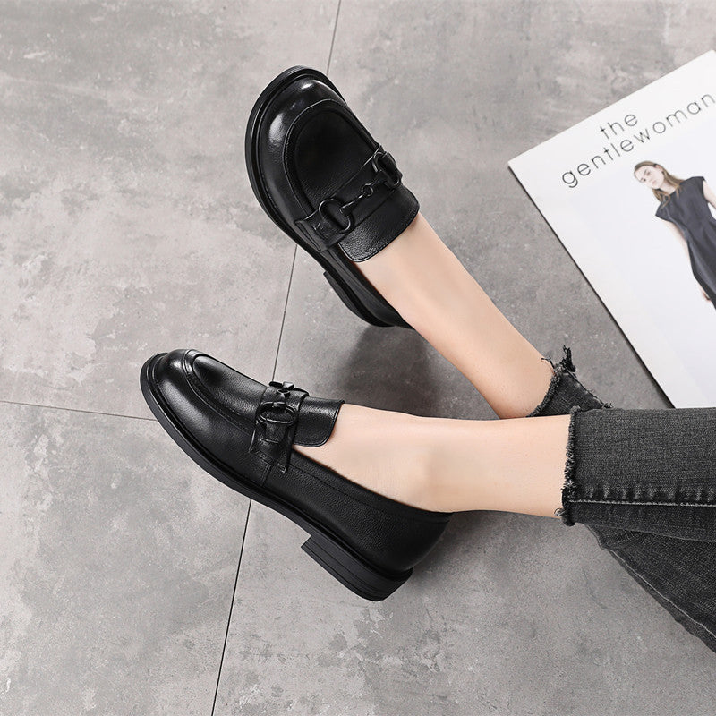 Plus Size Le Round Toe Deep Mouth Soft Pumps Width Women's Casual Shoes
