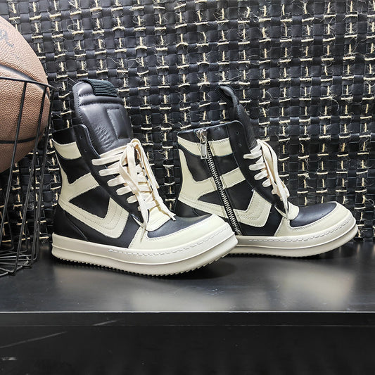 Men's High Top Personal Korean Style Color Sneakers