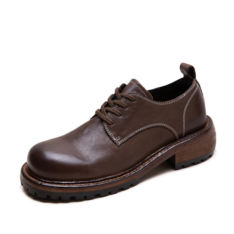 Women's & Men's Retro British Style Front Pumps Business Men's Shoes