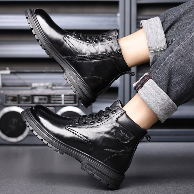 Men's Martin Winter Warm Wool Cotton Korean Men's Shoes