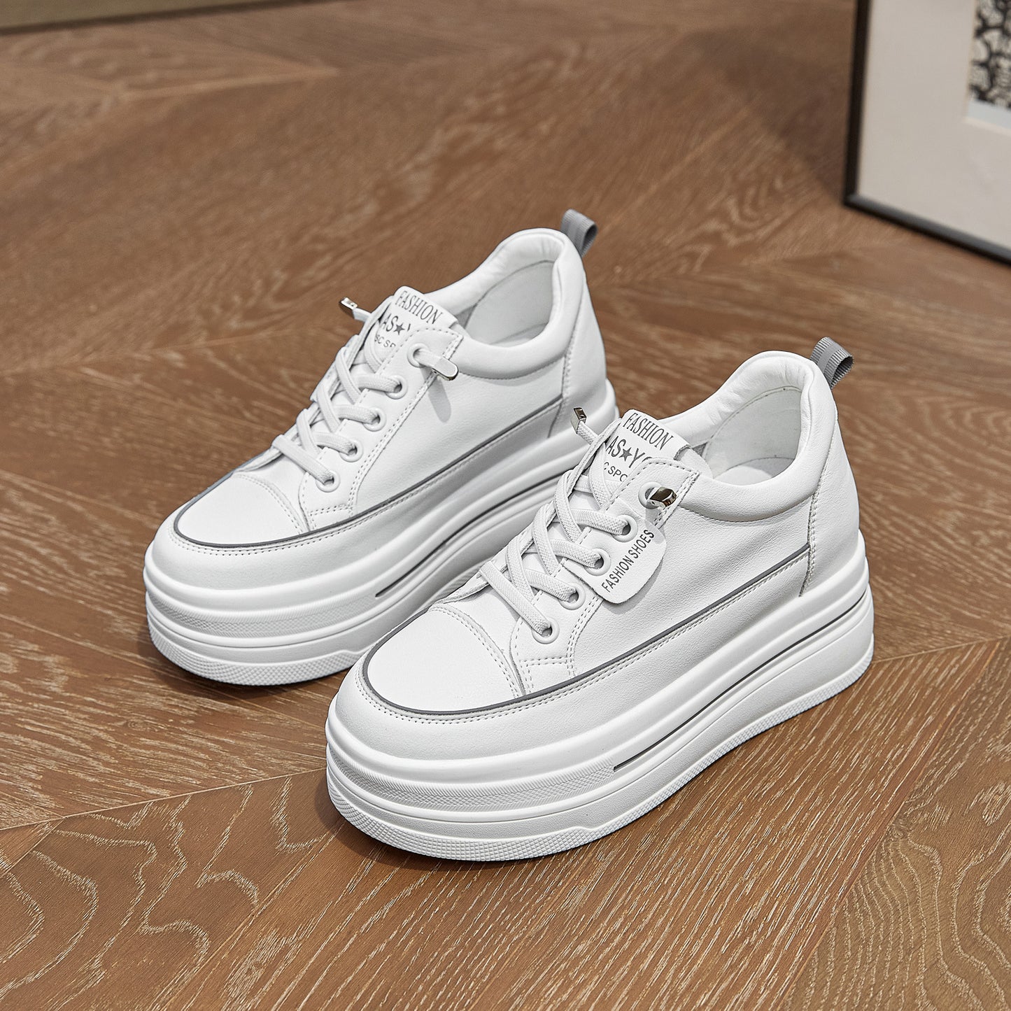 Women's Mesh Breathable Height Increasing Insole Muffin Casual Shoes