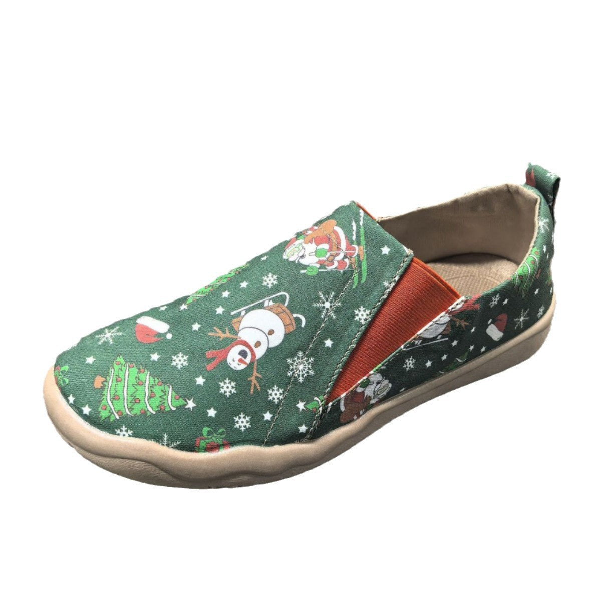 Women's Christmas Cloth Plus Size Comfortable Printed Casual Shoes