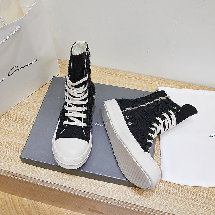 Men's Rags Breathable Couple Daily Round Toe Canvas Shoes
