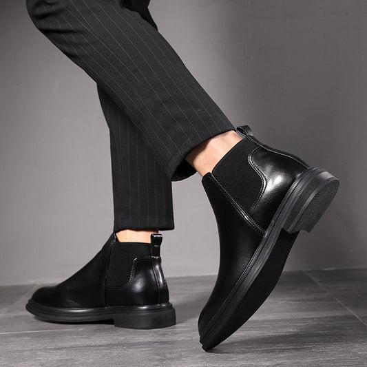 Men's Plus Size Pointed Chelsea British Slip-on Boots