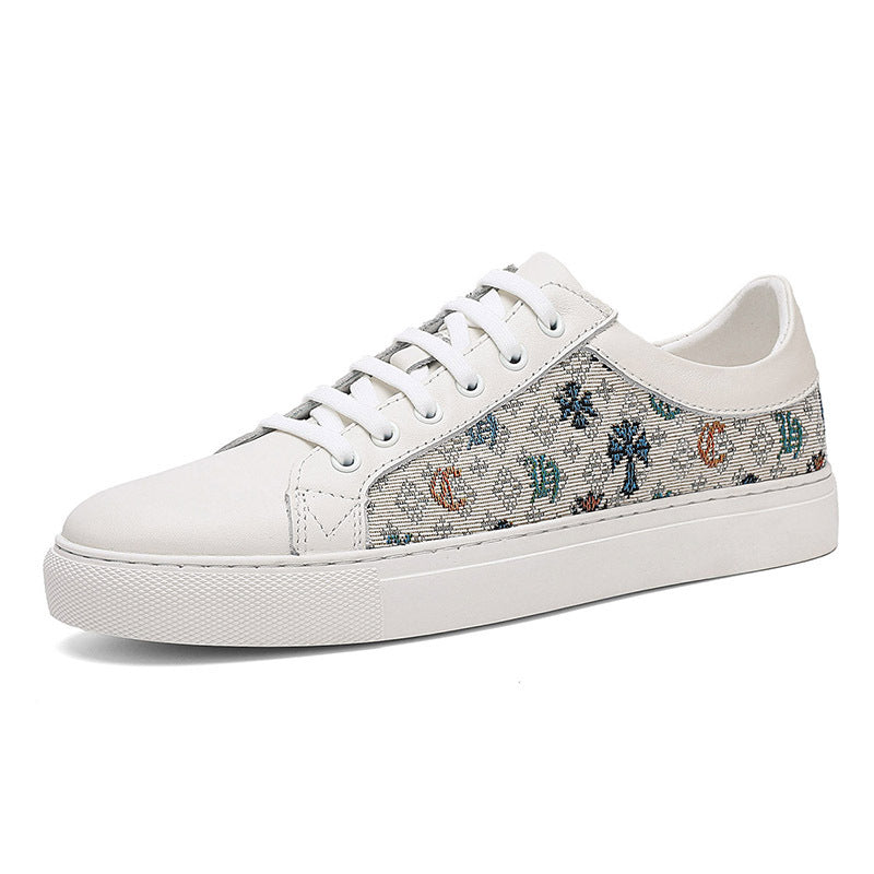 Men's Fashionable High Sense White Affordable Luxury Men's Shoes
