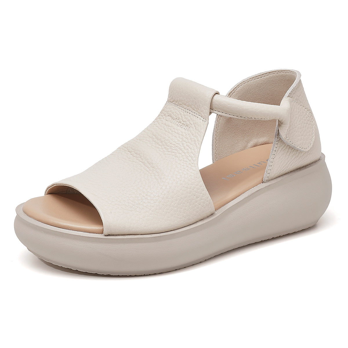 Women's Summer Peep Toe Flat Hollowed Top Sandals