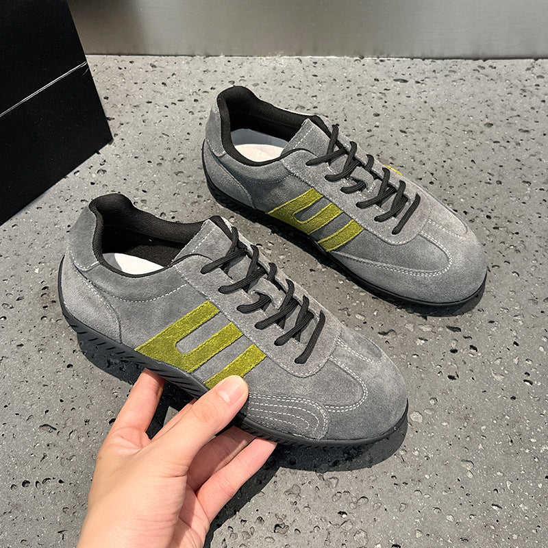 Women's Retro German Training Breathable Round Toe Flat Bottom Comfortable Women's Casual Shoes