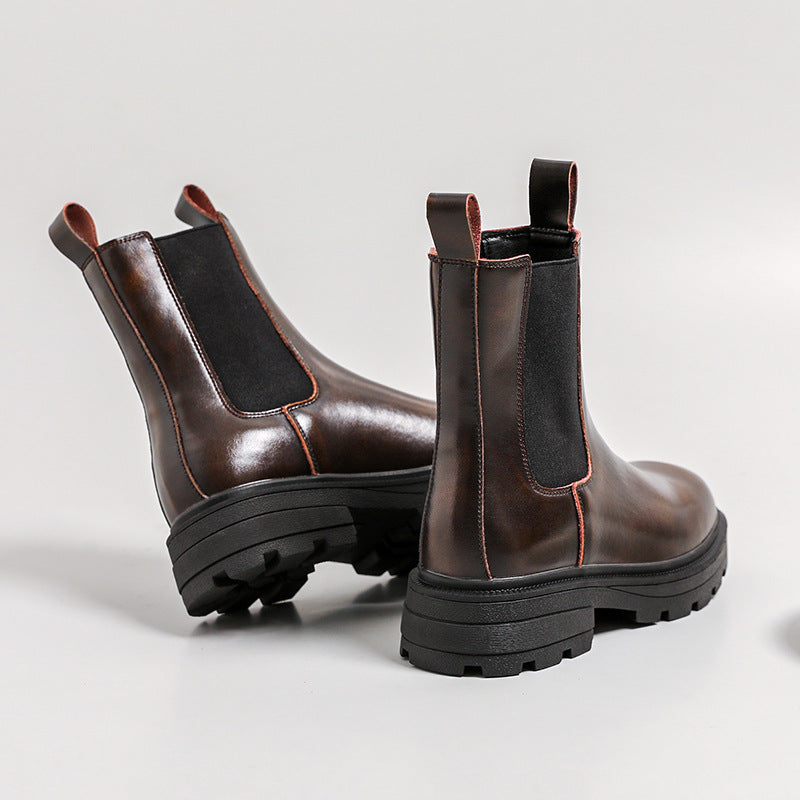 Women's Simple Chelsea Martin Chunky Fashion Single Boots