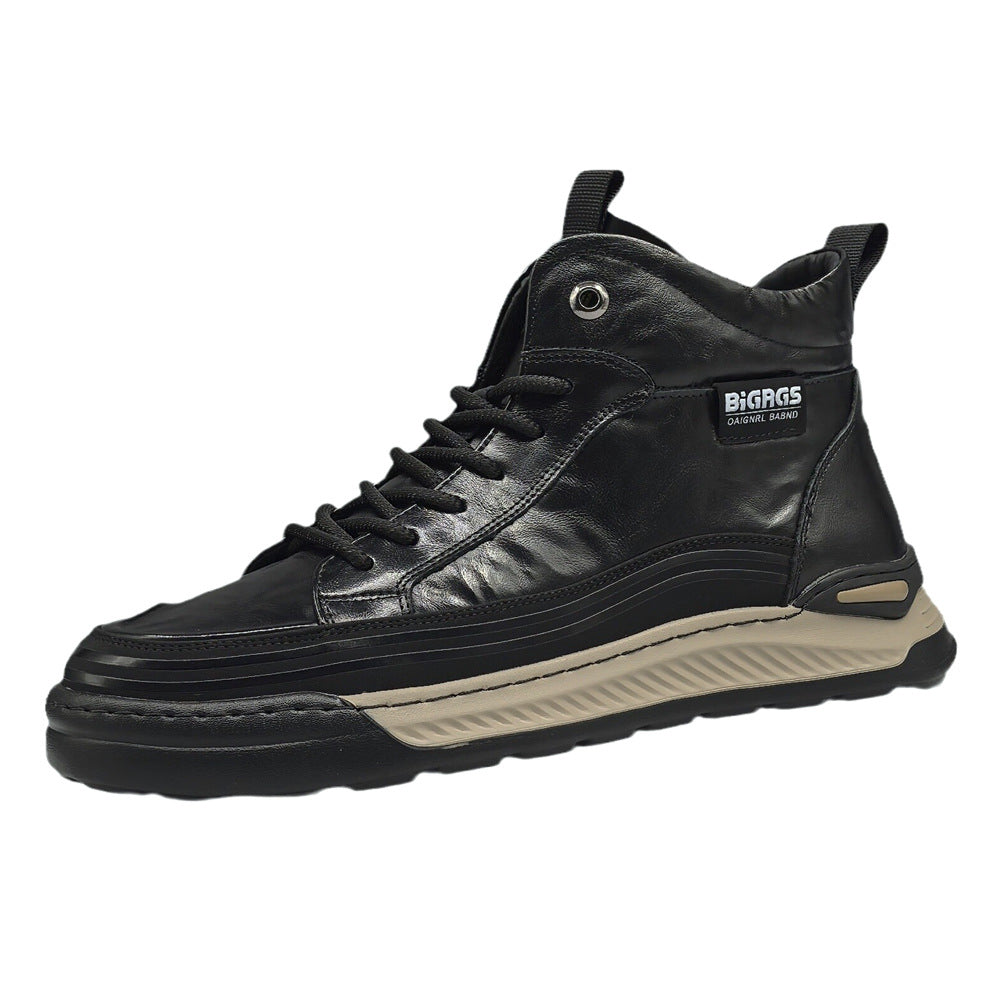 Men's Genuine Board Fashionable Fleece-lined Warm Sneakers