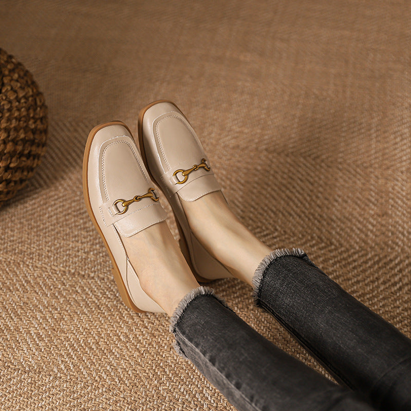 Women's Spring Authentic British Style Pumps Slip-on Loafers