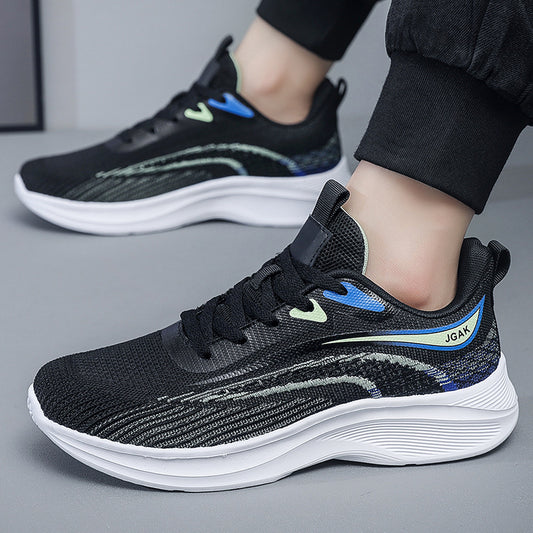 Men's Plus Size Trendy Flying Woven Mesh Sneakers