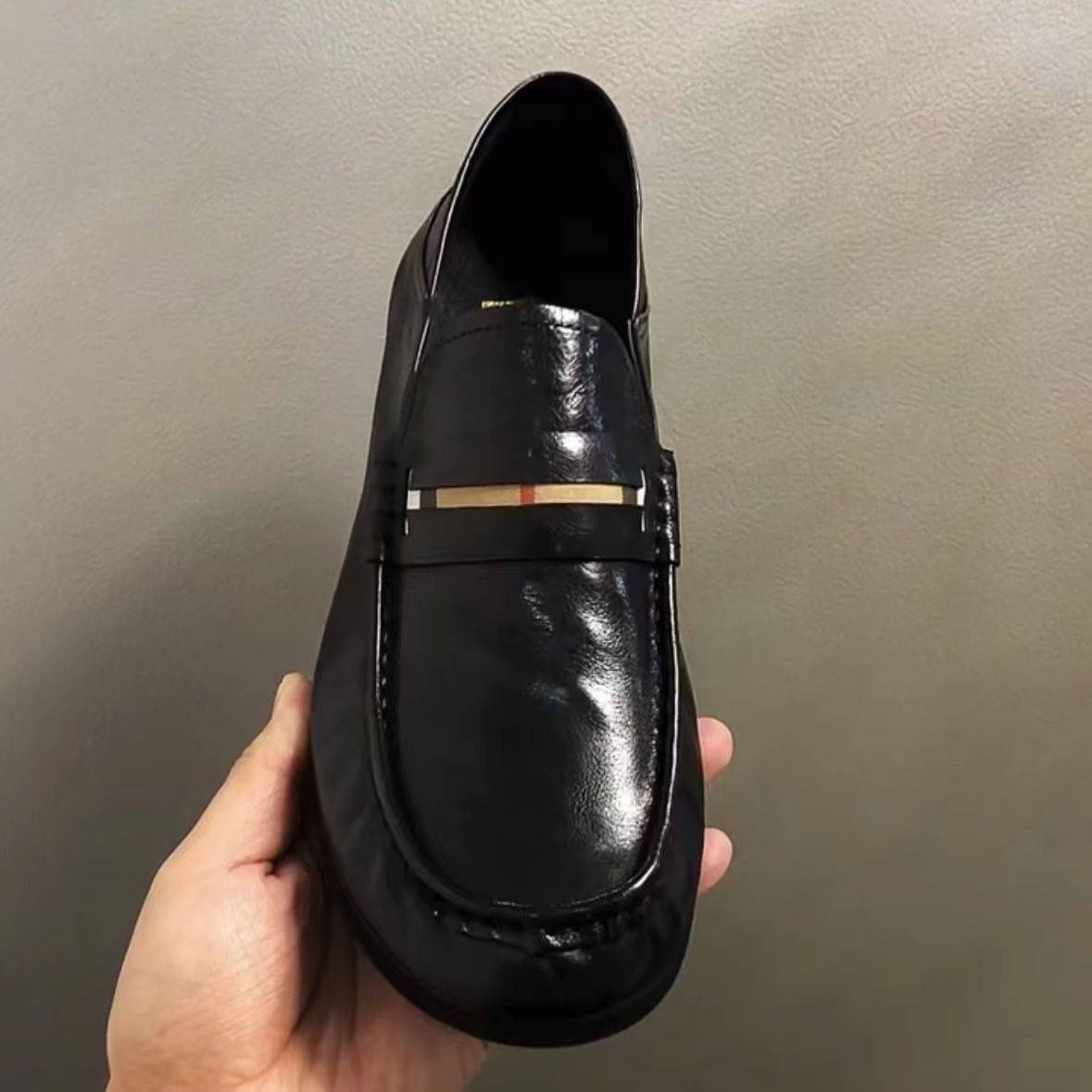 Men's Summer Authentic Business Slip-on Lazy Doug Leather Shoes