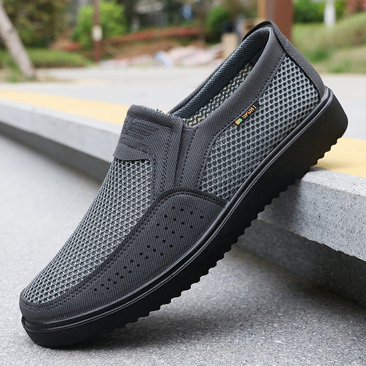 Men's Plus Size Summer Mesh Cloth Breathable Canvas Shoes