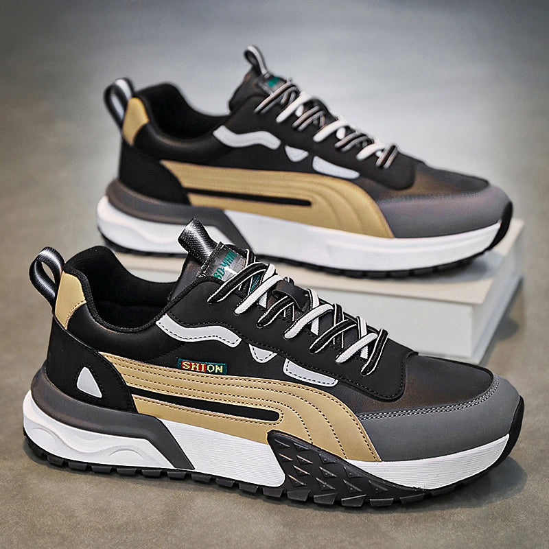 Men's Spring Versatile Waterproof Sports Running Platform Increased Men's Shoes