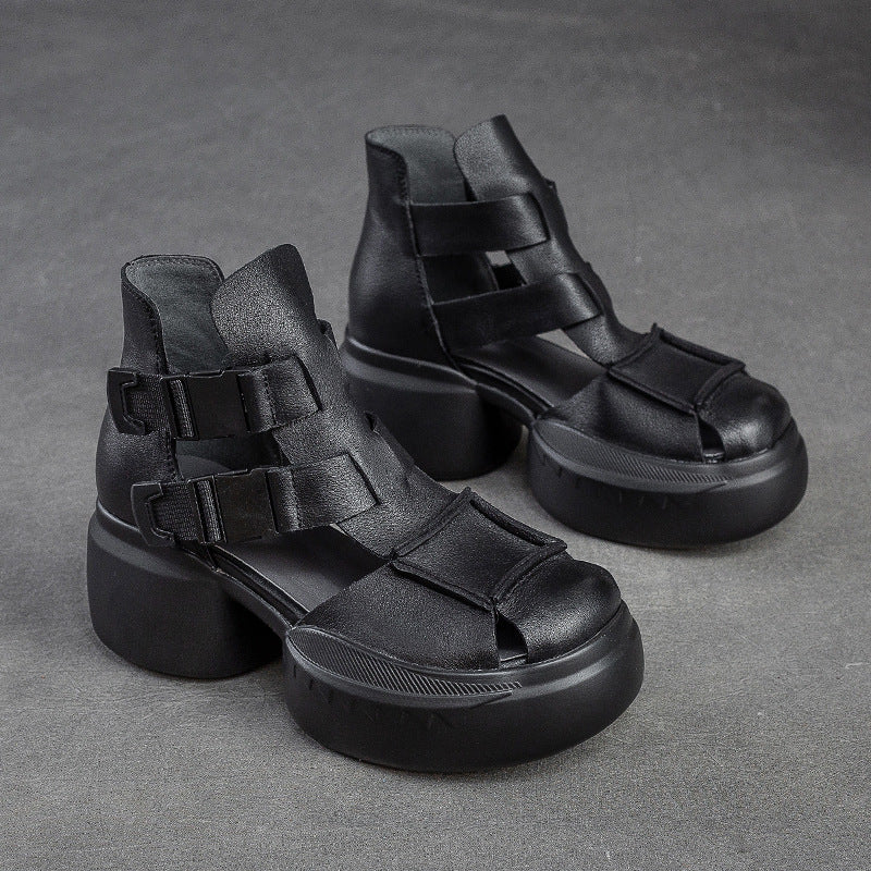 Women's & Men's Hole Comfortable Breathable Platform Round Toe Sandals