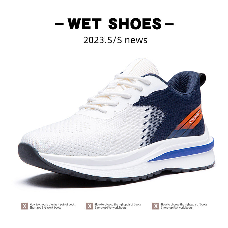 Men's Oversized Mesh Fashion Platform Height Increasing Sneakers