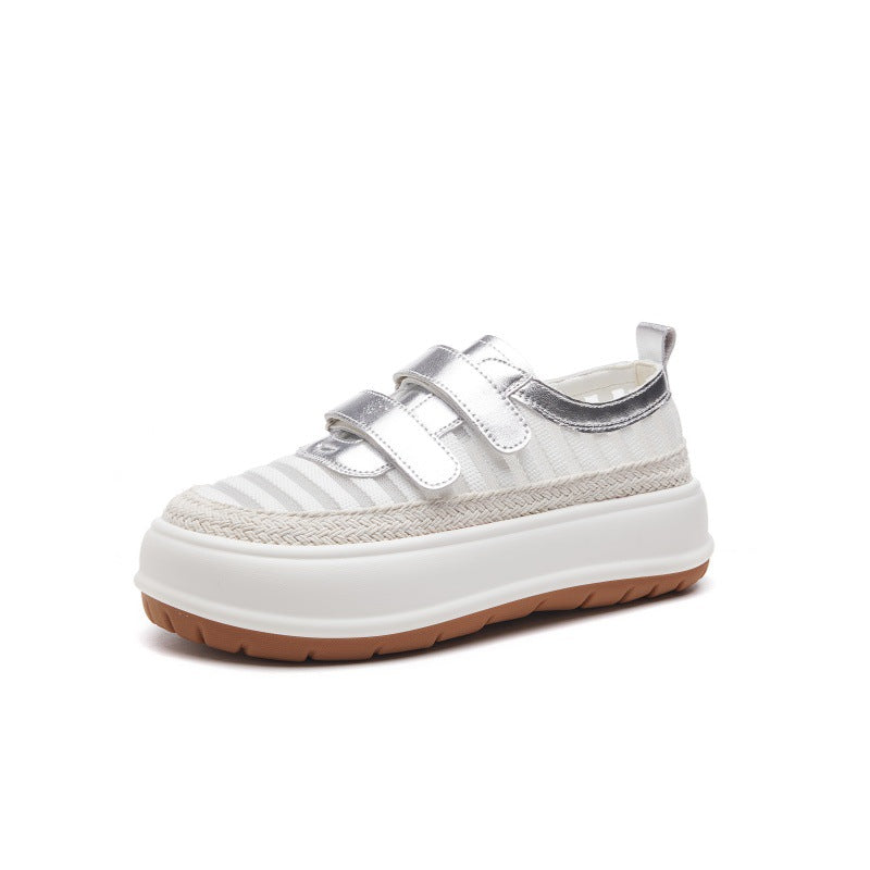 Women's White Mesh Breathable Summer Korean Style Casual Shoes