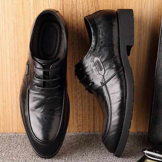Men's Formal Wear Breathable British Korean Pointed Toe Leather Shoes