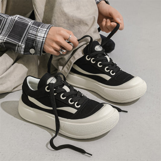 Drink Fashion Big Head Crooked Platform Versatile Bread Casual Shoes