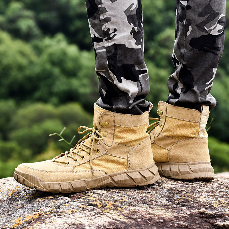 Men's British Style Middle High Top Martin Boots