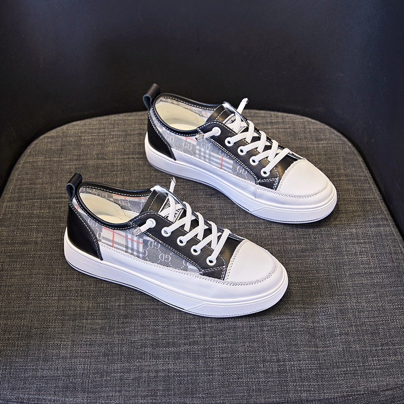 Cowhide Easy Wear Summer Breathable Mesh Sneakers