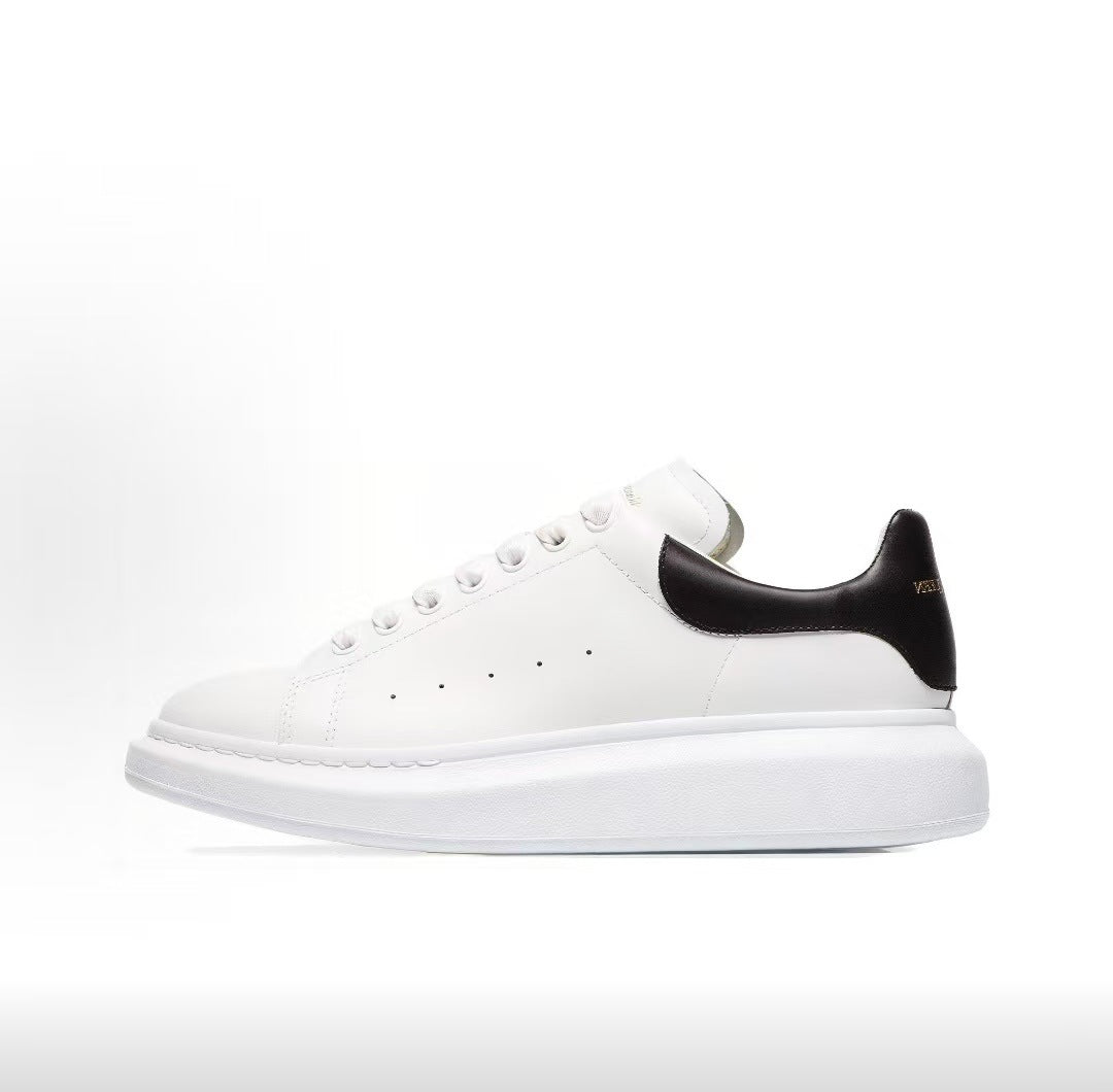 Women's & Men's White Classic Fashion Couple Hidden Platform Men's Board Shoes