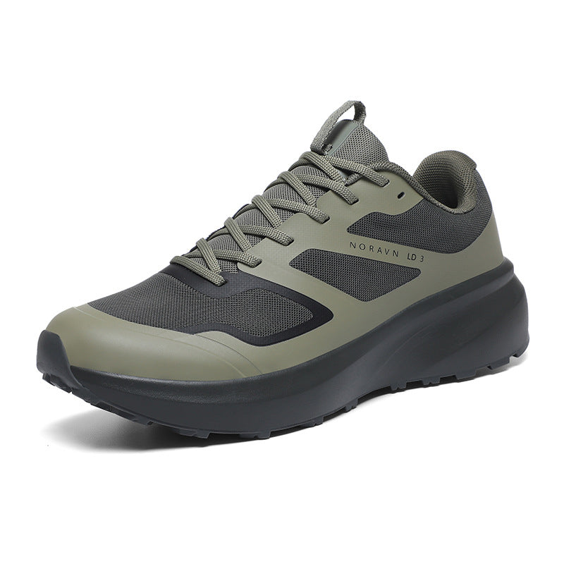 Men's Flat Waterproof Outdoor Hiking Running Commuter Sneakers