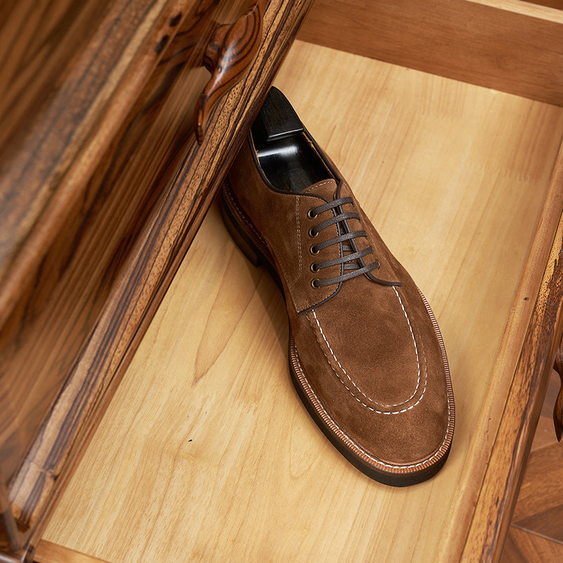 Men's Autumn Suede Business British Formal Wear Leather Shoes