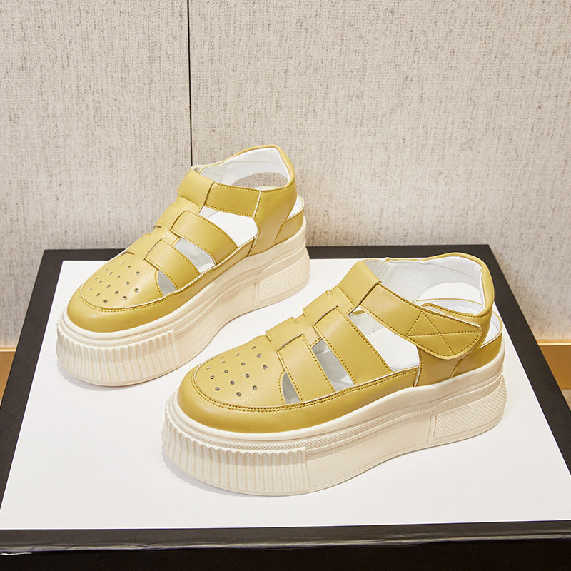 Women's Dad Spring Breathable Platform Height Increasing Casual Shoes