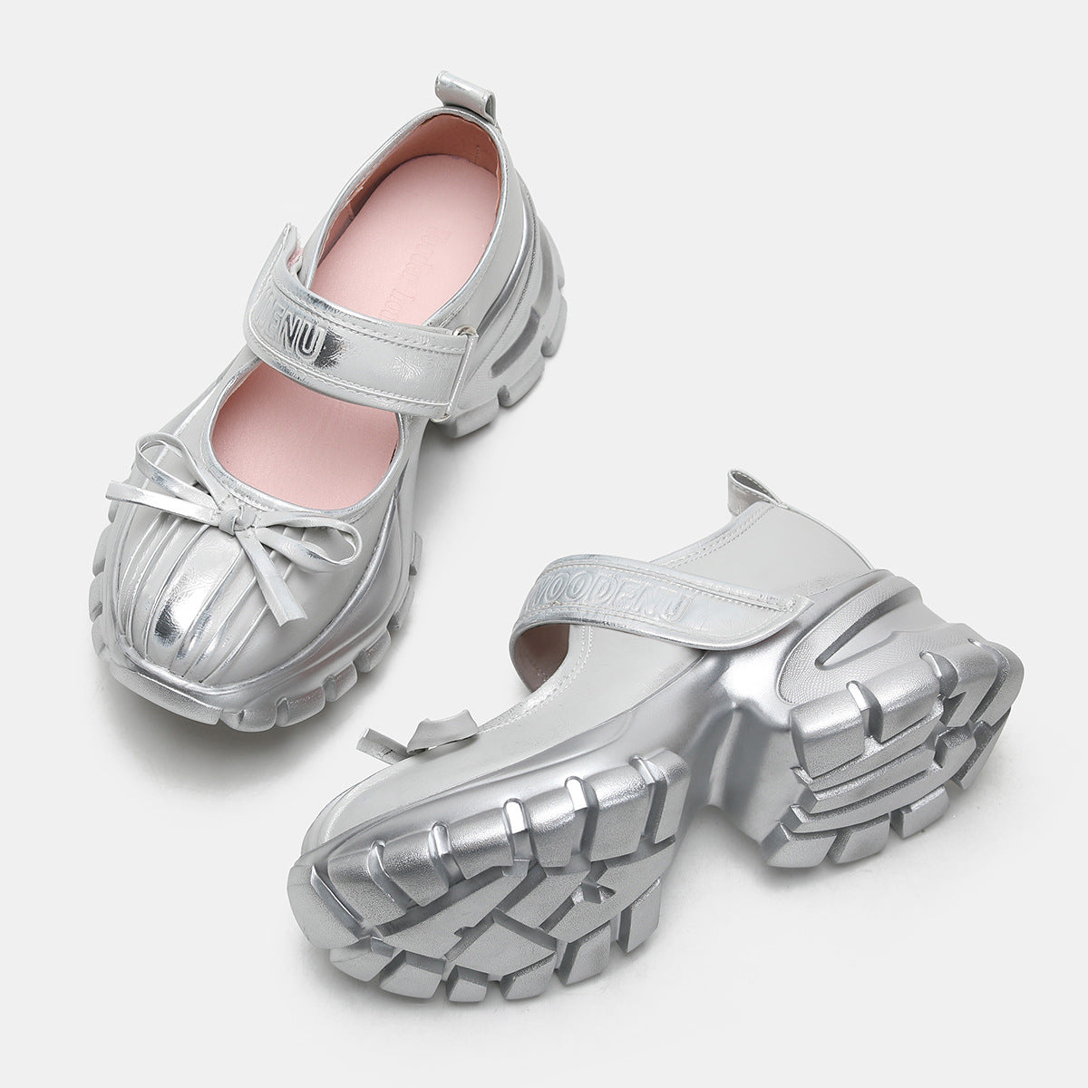 Women's Version Niche Design Sier Ballet Platform Women's Shoes