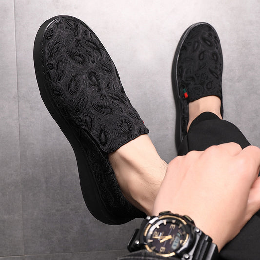 Men's Spring Breathable Deodorant Fashion Sports Slip-on Canvas Shoes