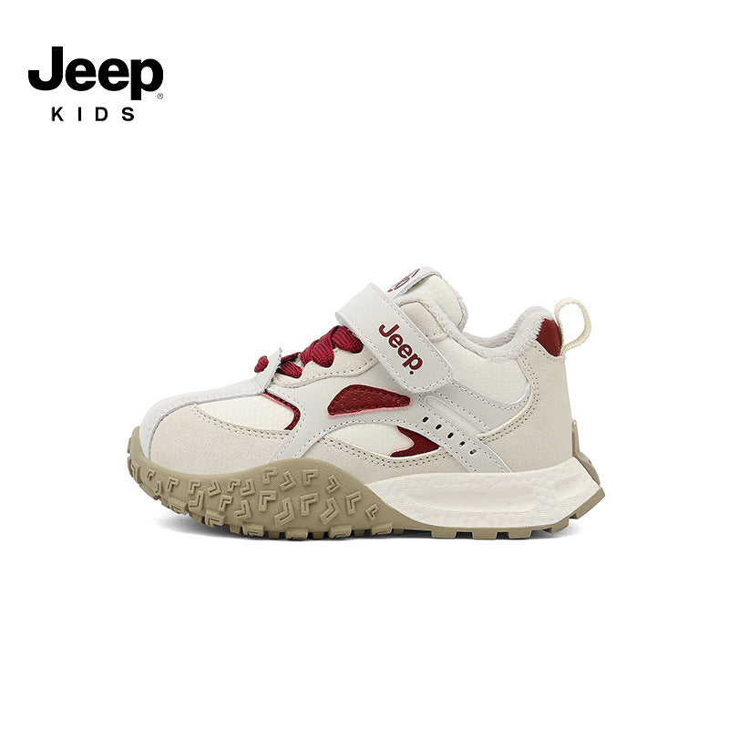 Children's Thin Cotton Fleece-lined Winter-proof Boys Kid's Sneakers